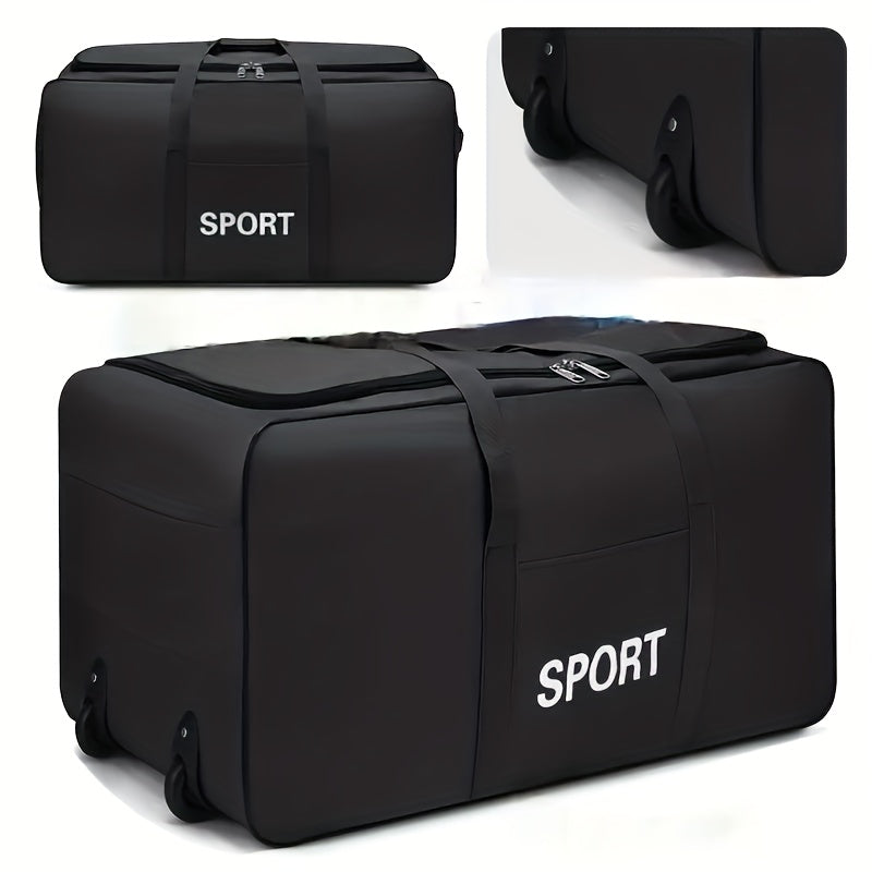 Foldable Wheeled Storage Bag, Travel Bag, Can Be Used for Travel And Studying Abroad to Pack Luggage, Luggage Bag Can Be Used for Moving Clothes And Blankets, Can Be Used for Travel And School