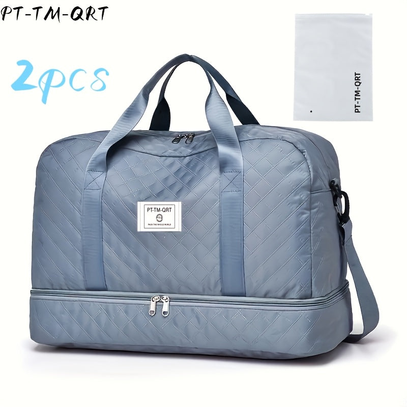 Fashionable Travel Bag, Large-Capacity Practical Handbag, Made of Durable And Wear-Resistant Fabric, Suitable for Travel And Gym, Stylish, Versatile, Lightweight, And Easy to Store