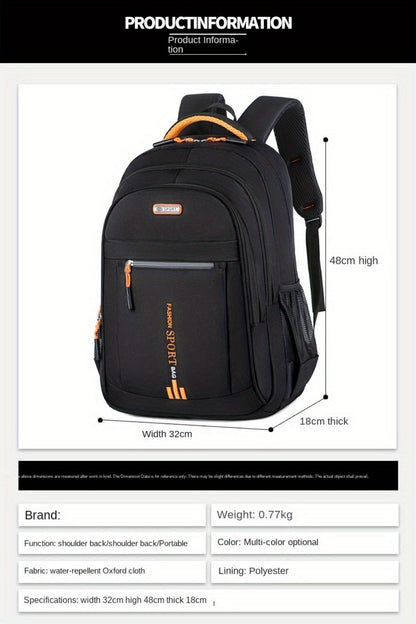 Men's Large Capacity Business Laptop Backpack, Travel and Sports Bag for Women