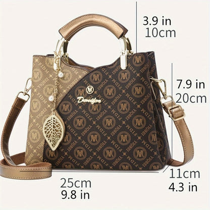 High-End Elegance Elegant Three-Piece Set of Mother-In-Law Bags Easiest for Match High-Quality Satchel Bag Trendy Fashion Travel Presbyopic Women'S Bag