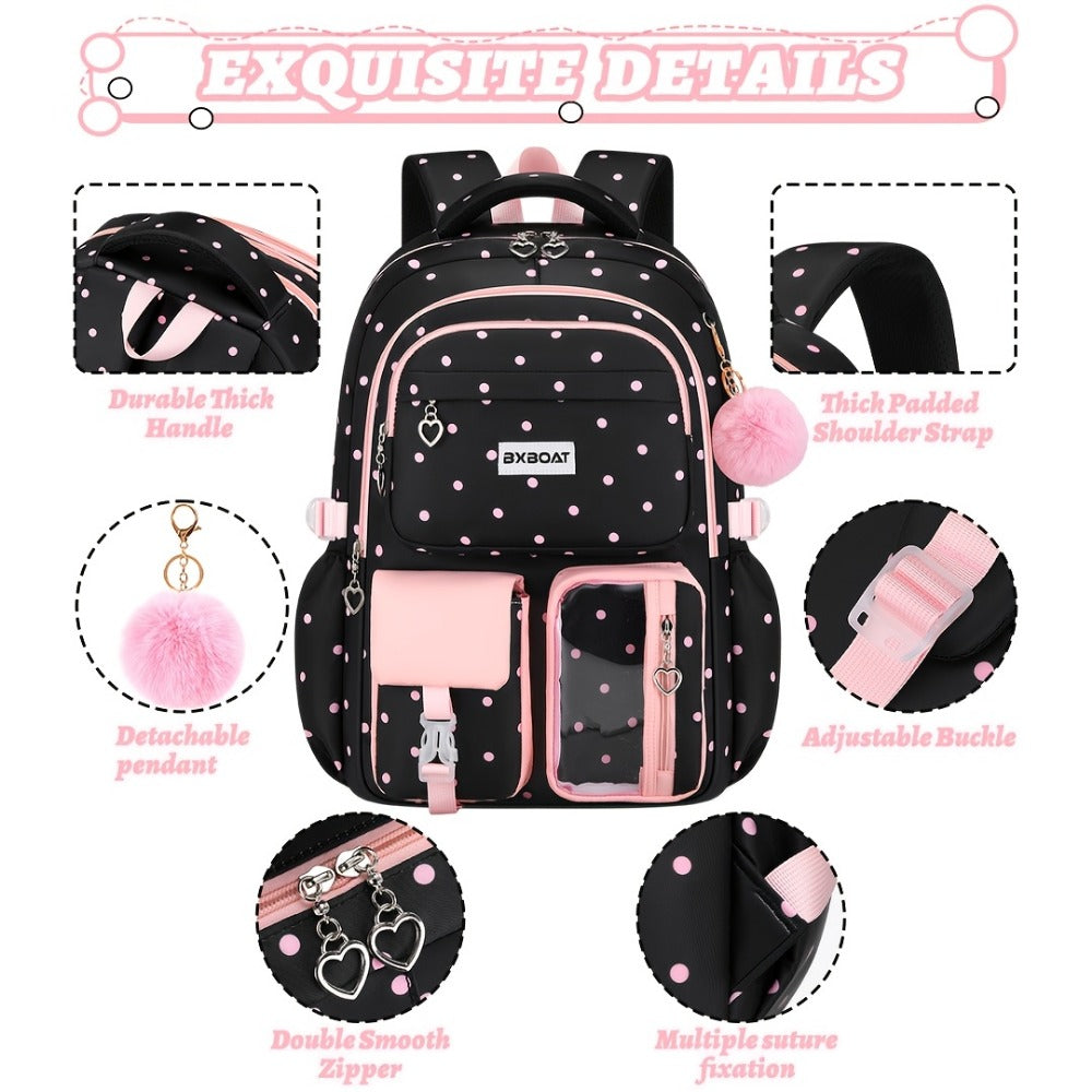 Laptop Backpack – 3-Piece, 15.6 Inch, Large Capacity, Trolley Sleeve | Bag Vero – detail view 10