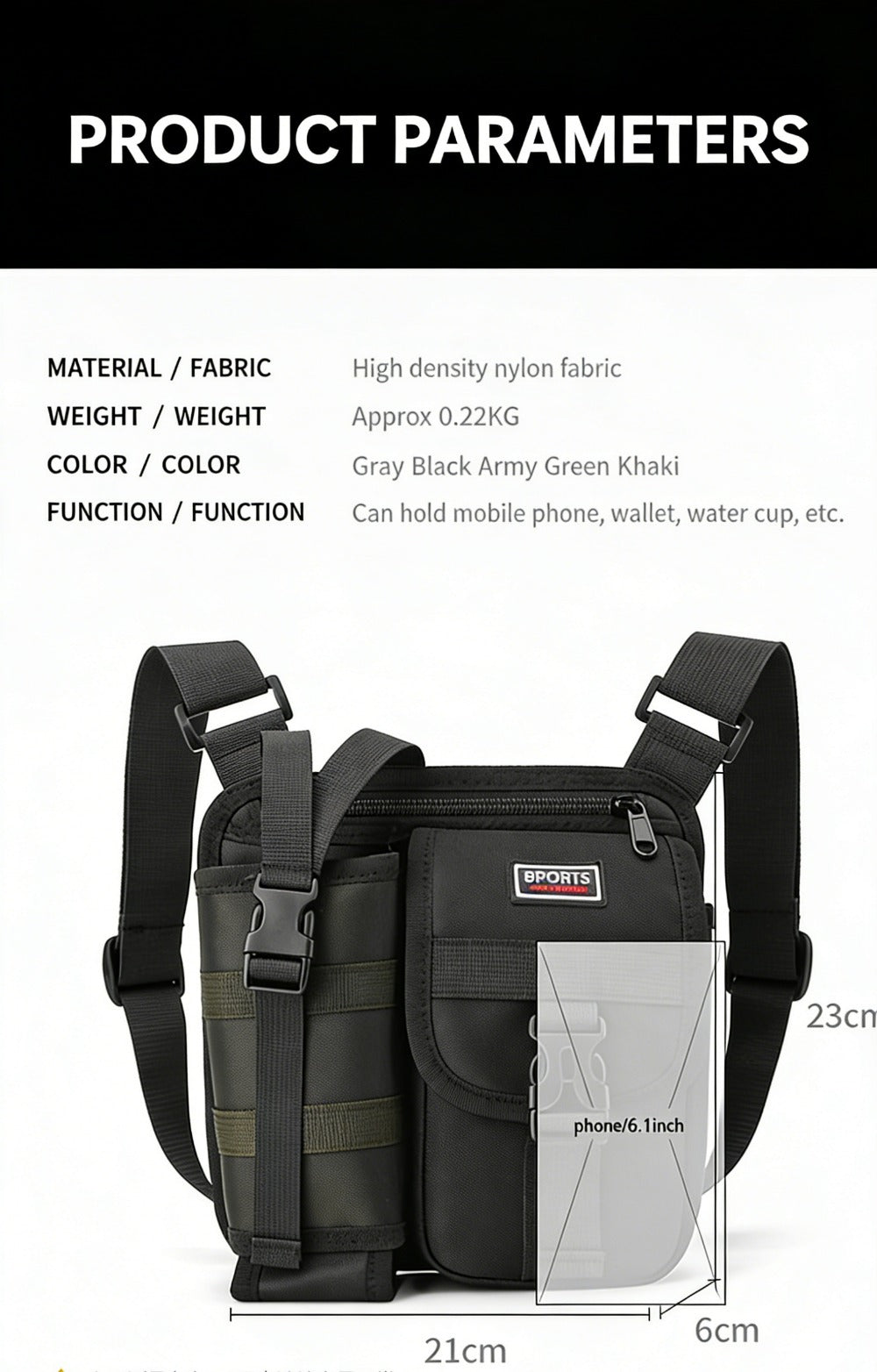 Laptop Bag – for Travel, Messenger Outdoor Sports Wear Resistant | Bag Vero – detail view 17