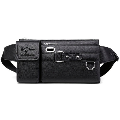 [Mother's Day Gift] Local Warehouse - 2026 Spring/Summer New Arrival - Multi-Compartment Casual Waist Bag, Mother's Day Gift, PU Crossbody Bag, Can Be Used As A Wallet, Cardholder, And Sports Chest Bag, Suitable for Everyday Casual Wear And Business Meeti