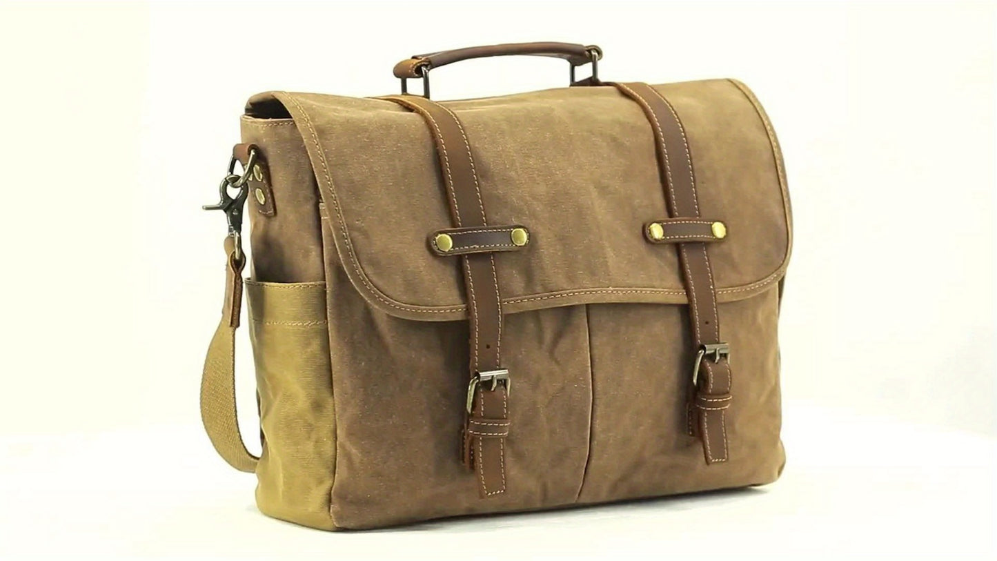 Laptop Bag – 15.6 Inch, Canvas, for Travel & Work | Bag Vero – detail view 14
