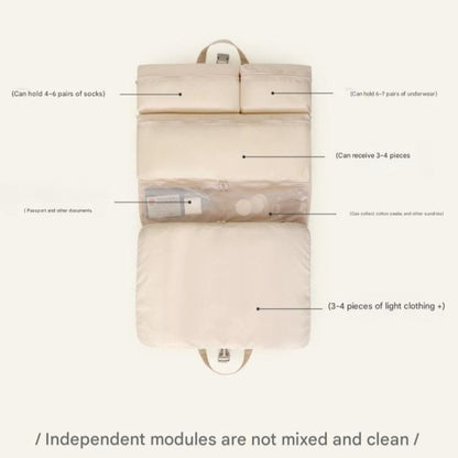 6-in-1 Compression Packing Cubes | Travel Organizer for Clothes, Underwear & Essentials | Foldable & Hangable for Effortless Suitcase Packing