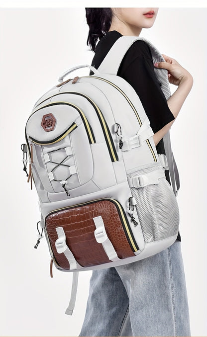 Large Capacity Backpack with Separate Shoe Compartment - Durable, Easy-to-Clean, Multiple Compartments for Business Trips, Daily Use & Outdoor Travel - Holiday Gift, Adjustable Strap, Lightweight, Laptop Compartment, Travel Gear