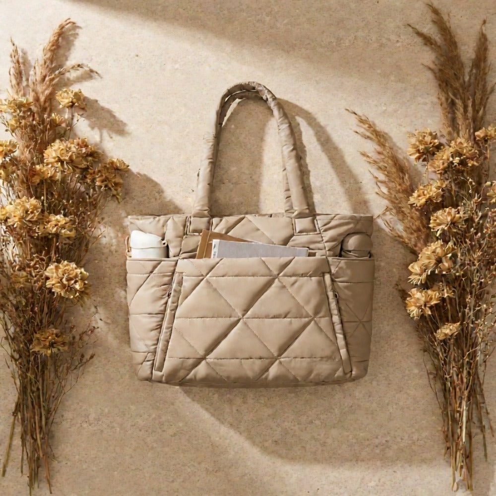Tote Bag for Women – Quilted, Large Capacity, for Travel & Work | Bag Vero – detail view 16