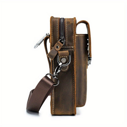 Waist Bag – Genuine Leather, Genuine Leather Waist Vintage Cowhide | Bag Vero – detail view 7