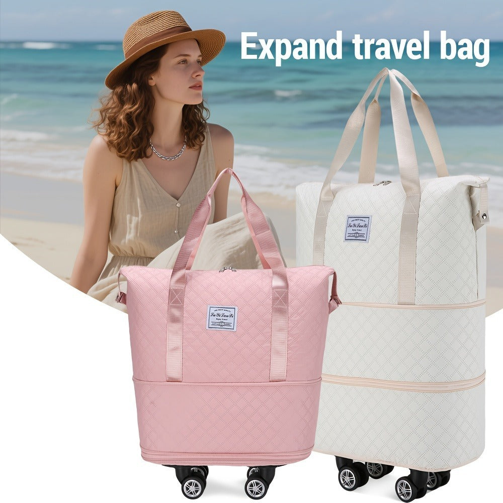 Gym Duffel Bag – Expandable, Spinner Wheels, for Travel | Bag Vero – detail view 10