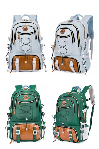 Chic Travel Backpack Suitable for Both Genders - Ideal for Work Commutes And Leisure Journeys, Featuring a USB Charging Port for Convenient Use While Traveling