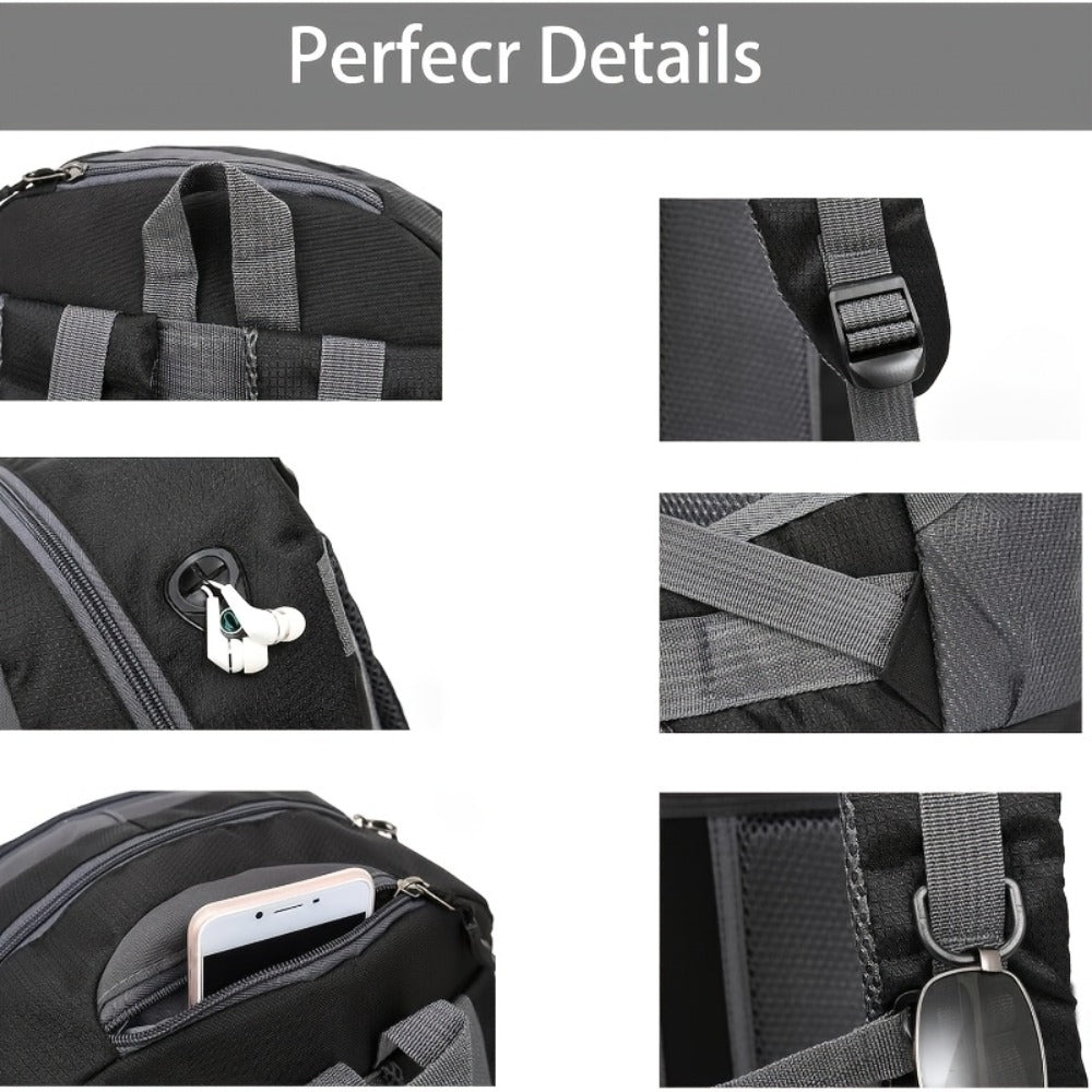Experience The Convenience Of A Single Large Backpack for All Your Hiking Camping Mountaineering Work And Educational Requirements