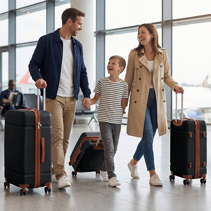 Luggage with Spinner Wheels, ABS Hardshell Suitcase, 20 Inch Carry On, 24 Inch Medium & 28 Inch Checked Suitcase Or 3pcs Luggage Set (20/24/28)