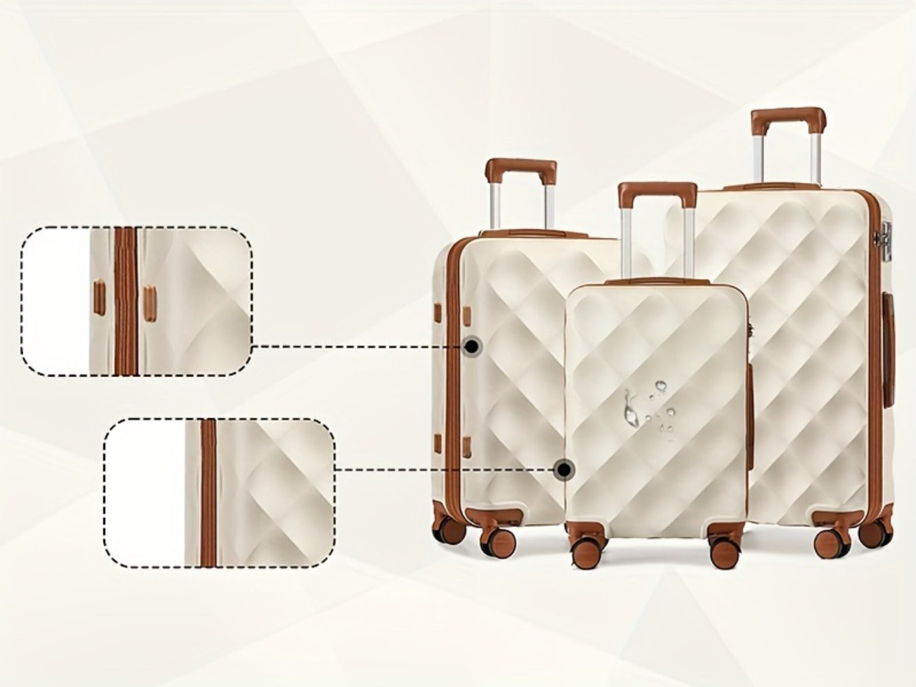 Somago 1/3/5pcs Luggage Sets, 28 Inch/20-24-28 Duffel Bag, 5pcs Suitcases with Wheels, Suitcase Set ABS Hard Case Luggage with TSA Lock Spinner Wheels Durable Travel Luggage with YKK Zipper, for Teenager