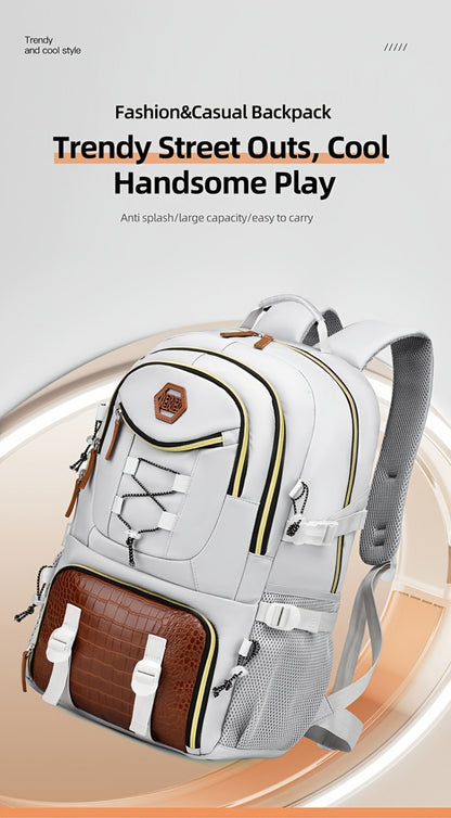 Laptop Backpack – Large Capacity, Waterproof, Multi-Pocket, Adjustable Strap | Bag Vero – detail view 8
