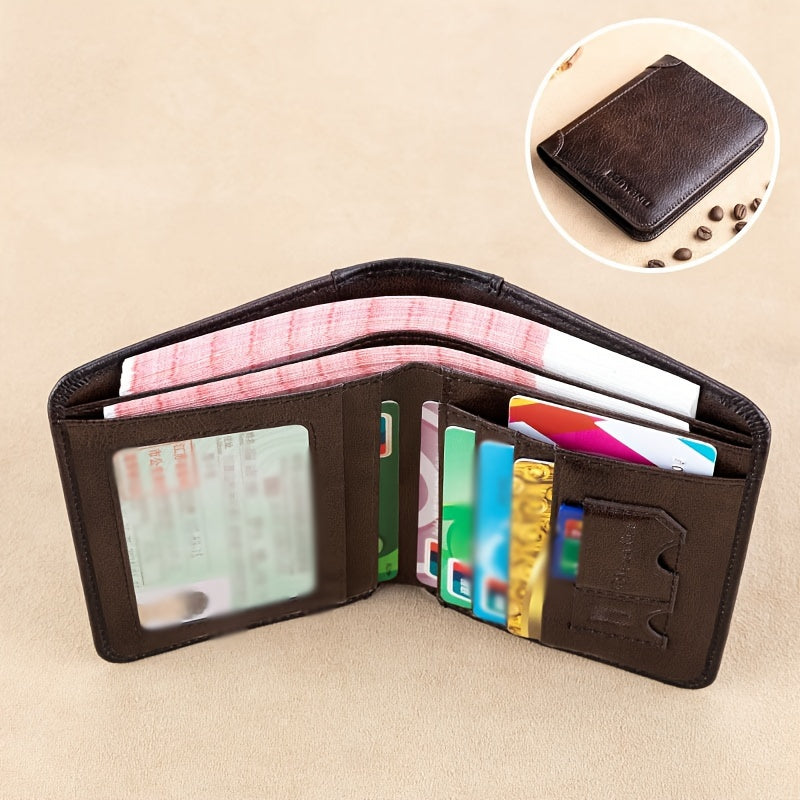 BANYANU Premium RFID Blocking Wallet For Men, Billeteras De Hombre, Minimalist Bifold/Trifold Design, Slim Card Holder For Travel, Shopping, Birthday, Father'S Day Gift