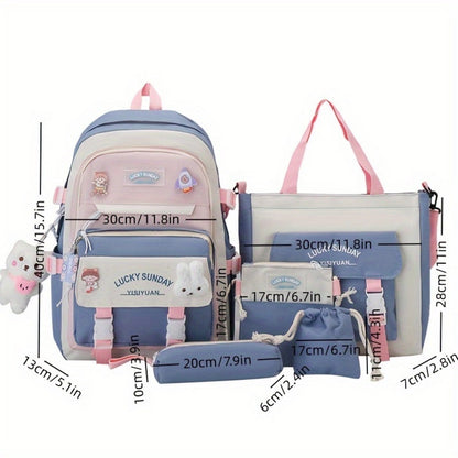 Laptop Backpack – 5-Piece, Anti-Theft, Large Capacity, Lightweight | Bag Vero – detail view 6