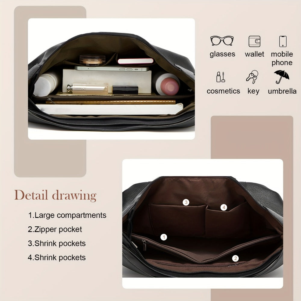 Crossbody Bag for Women – 5 Colors, PU Leather, Large Capacity, Adjustable Strap | Bag Vero – detail view 8