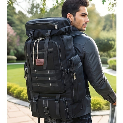 1pc 23.78gal Hiking Daypack Backpack Canvas Hydration Pack for Men And Women Climbing Outdoor Sport Large Capacity Sport Fitness Bag Gym Bag Halloween Black Friday Christmas Thanksgiving Gift
