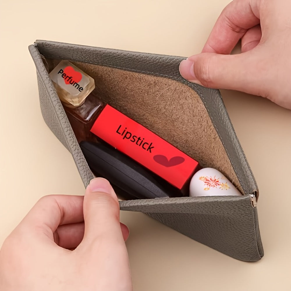 3pcs Wallet Set, Self-closing Long Wallet Passport Driver's License ID Cover Earphone Data Cable Storage Cash Storage Bag Cosmetic Bag, Simple Style Long Wallet with Self-Closing Feature, Men's Wallet, Women's Wallet., Mini Wallet for Men