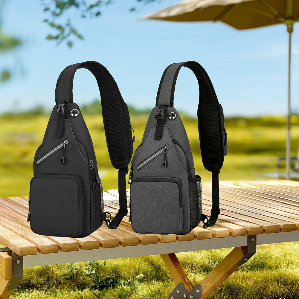 2pcs Single Shoulder Bag for Men And Women, 21 Combinations Trendy Canvas Leisure Sports Small Backpack Oxford Cloth One Shoulder Bag Messenger Bag Chest Bag