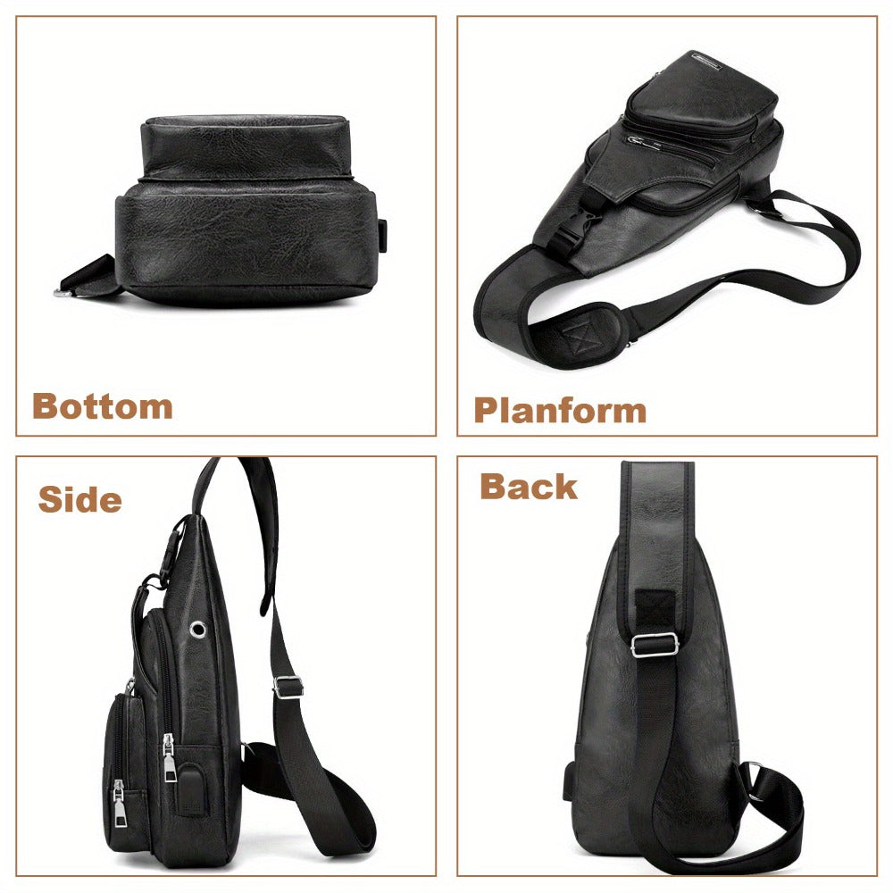 Men'S Stylish And Durable Anti-Theft Chest Bag, Comfortable, Secure, Multi-Functional, Adjustable Chest Bag, Shoulder Backpack for Sports And Outdoor Adventures