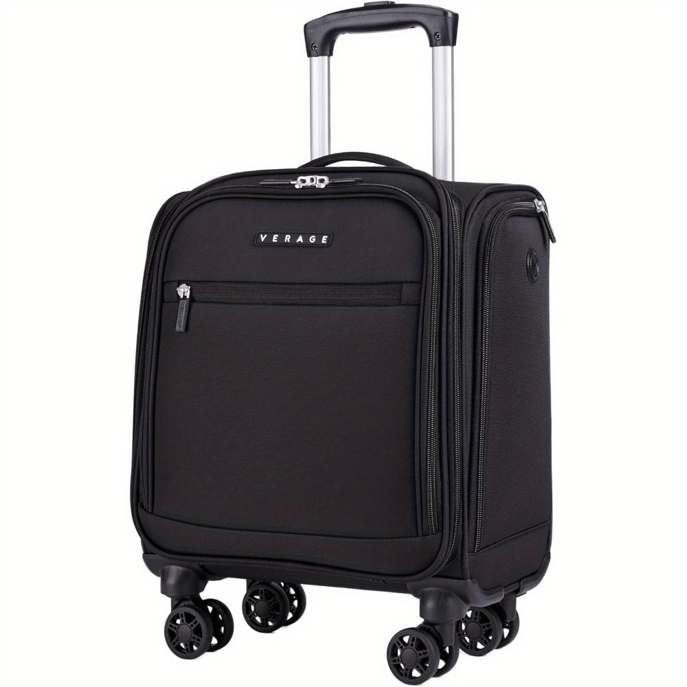 Compact Wheeled Luggage Designed to Fit Under The Seat, 14.5-Inch Spinner Suitcase, Lightweight Softside Travel Bag Suitable for Both Men And Women, Ideal for Airplane Carry-On