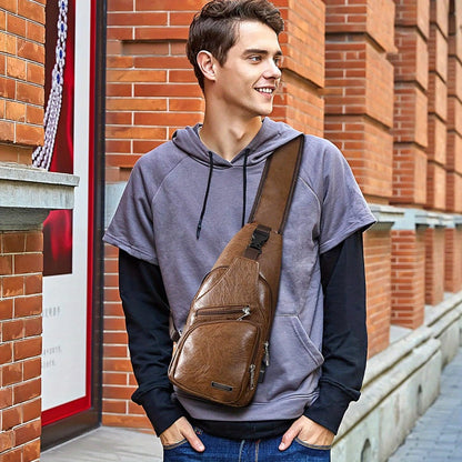 Men'S Stylish And Durable Anti-Theft Chest Bag, Comfortable, Secure, Multi-Functional, Adjustable Chest Bag, Shoulder Backpack for Sports And Outdoor Adventures
