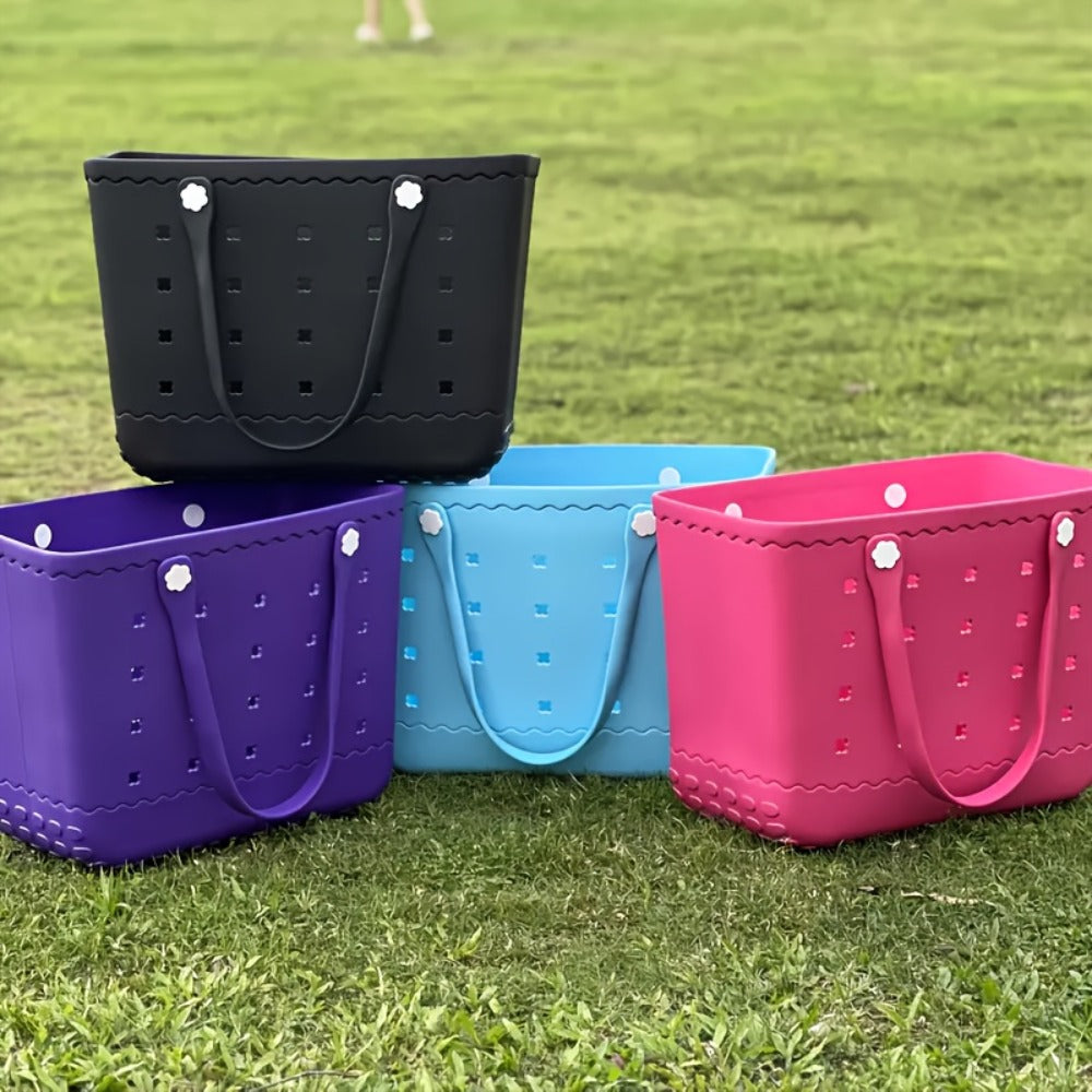 2026 New Large Capacity EVA Beach Bag, Rubber Tote Bag, Travel Bag, Easy To Organize - Easy To Clean, Sturdy And Durable | Perfect For Shopping, Travel, Parties And Outdoor Activities | Great For The Beach, Holiday Trips, And As A Gift For Family