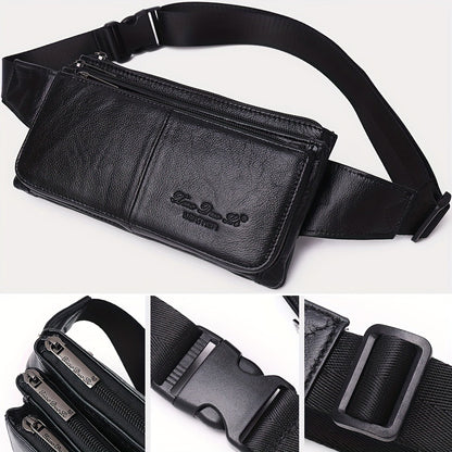 Waist Bag – Genuine Leather, Adjustable Strap, Lightweight, for Travel | Bag Vero – detail view 3