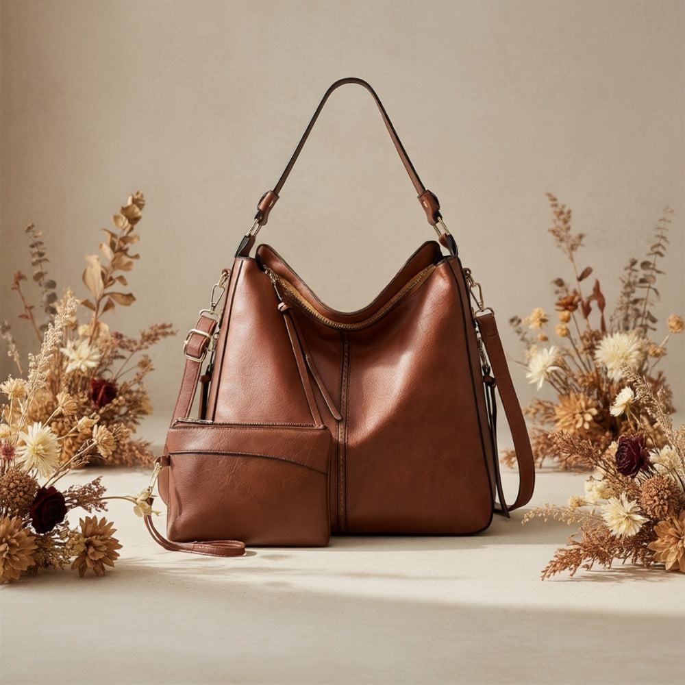 New Style Fashionable Retro Women'S Tote Bag, Mother Bag, Easy And High-End Handbag, Casual And Versatile, Suitable for Commuting, Large Capacity, Single Shoulder And Crossbody Bag
