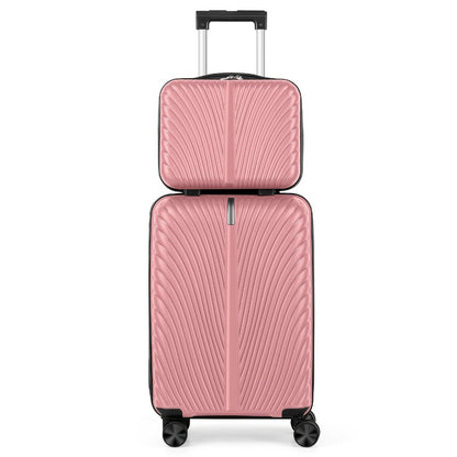 1pc/2pcs Suitcase Set Boarding Luggage Bag, 20inch Satchel Suitcase And 14inch Handbag Can Be Worn Diagonally Across The Trolley Case, with Wheels, Multi-Color Suitcase, for Office