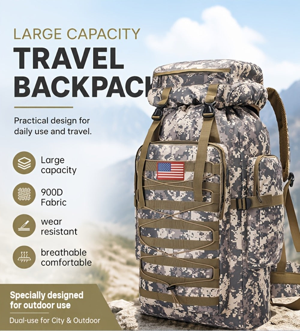 Men'S Sports Large Capacity Backpack Sports Backpack Hiking Bag