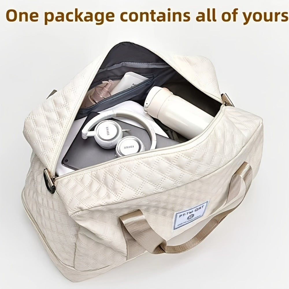 Sports Duffel Bag, Multi-Functional Large-Capacity Gym Bag, Shoulder Bag, with Extra-Large Shoe Compartment, Suitable for Women to Carry on One Shoulder, Hand-Held Bag, Portable Sports And Gym Bag, Weekend Short Overnight Bag, Local Warehouse