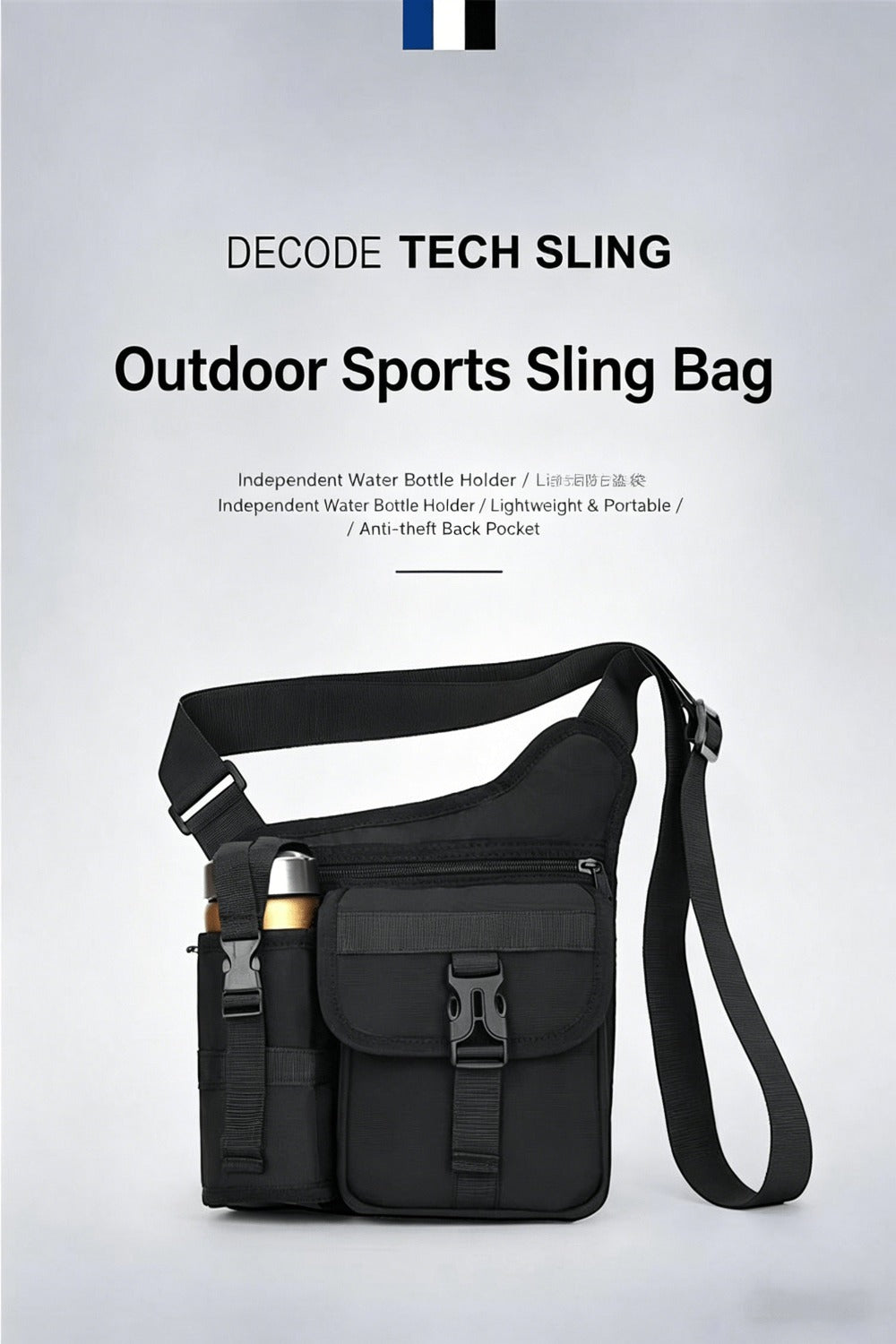 Men's New Shoulder Messenger Bag Outdoor Sports Leisure Walking Travel High Quality and Wear-resistant Practical Mobile Phone Kettle Bag
