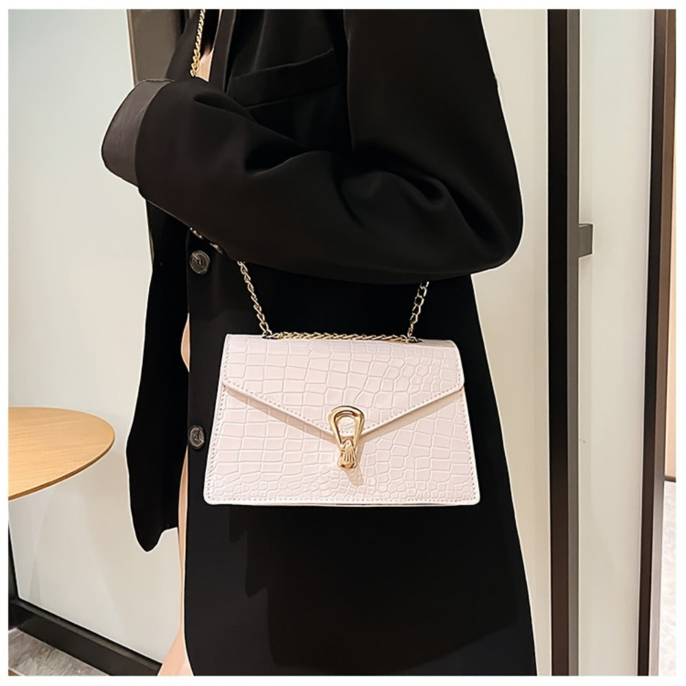 Crossbody Bag for Women – Crocodile Pattern Vintage Detachable Strap | Bag Vero – detail view 27