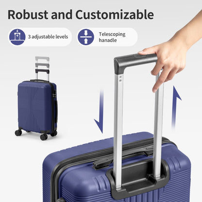 20/24/28 Inch Luggage with Smooth Spinner Wheels, Hard Shell PP Suitcase, Lightweight Travel Luggage, Carry-On, Airline Approved, Lightweight, Smooth Spinner Wheels, Hard Shell, Travel Luggage, Suitcase