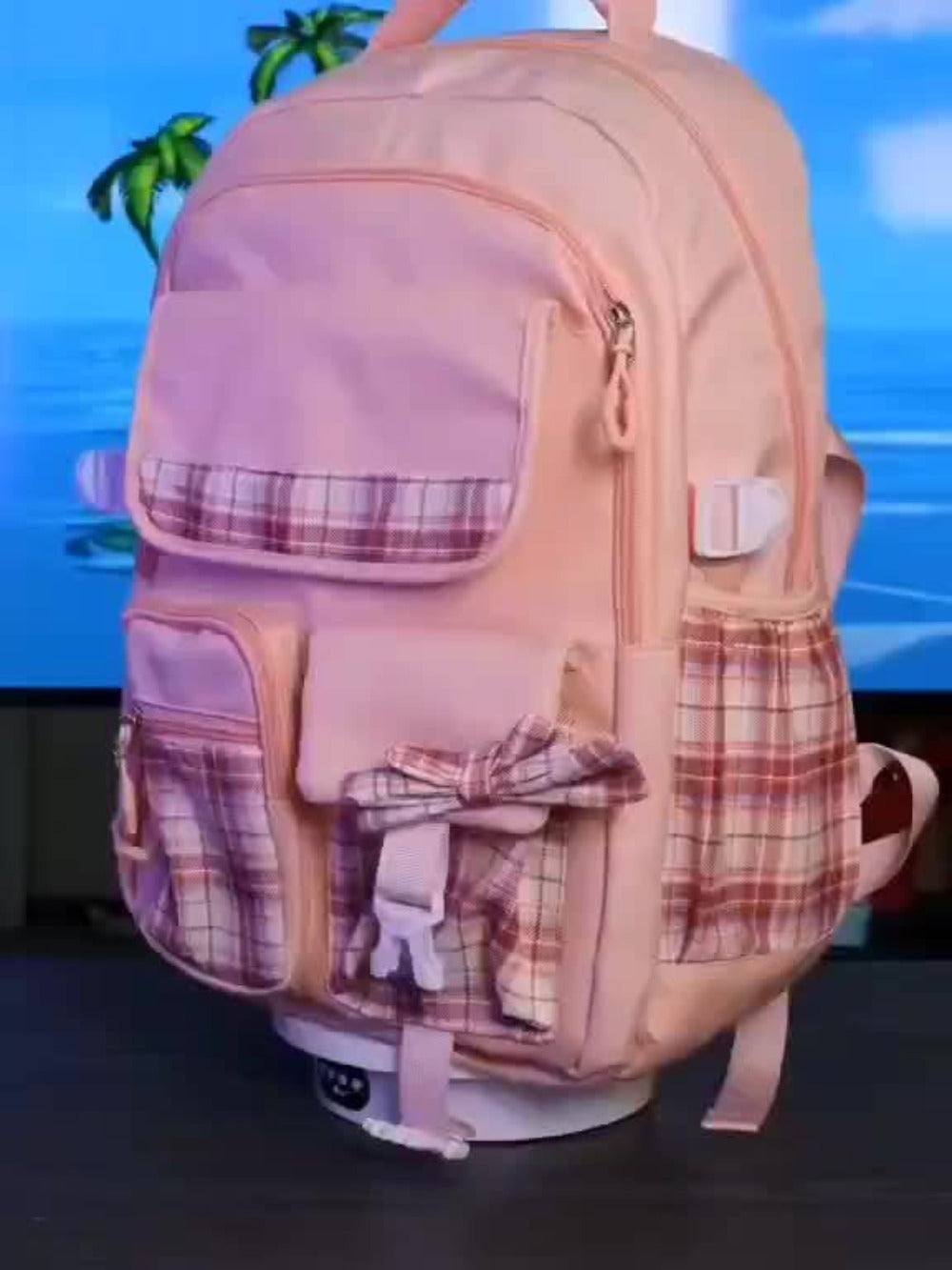 Student Backpack With 8 Separate Card Sleeves, Multi-Pocket Layered Storage, Breathable Pressure Relief Design, For Teenager