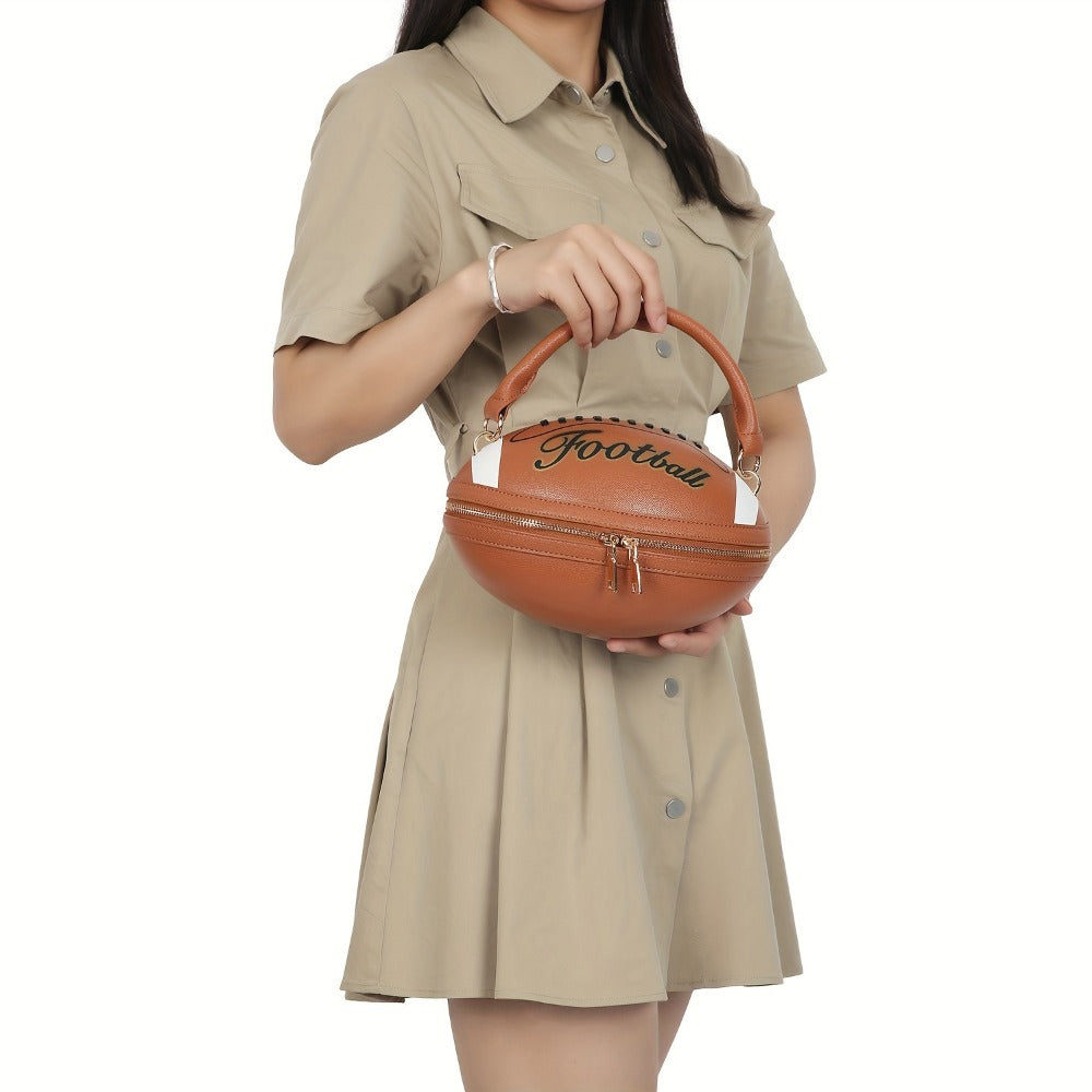 Crossbody Bag for Women – Denim, American Football Style Novelty Rugby | Bag Vero – detail view 14