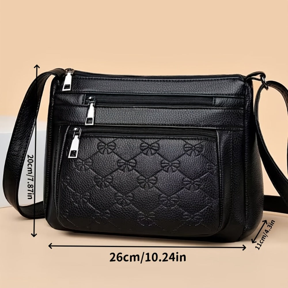 Fashionable Women's Crossbody Bag - A Lightweight And Durable Shoulder Bag with Zipper And Adjustable Shoulder Strap, Suitable for Carrying Mobile Phones/cosmetics/wallets, Perfect Daily Handbag for Work/vacation/dating