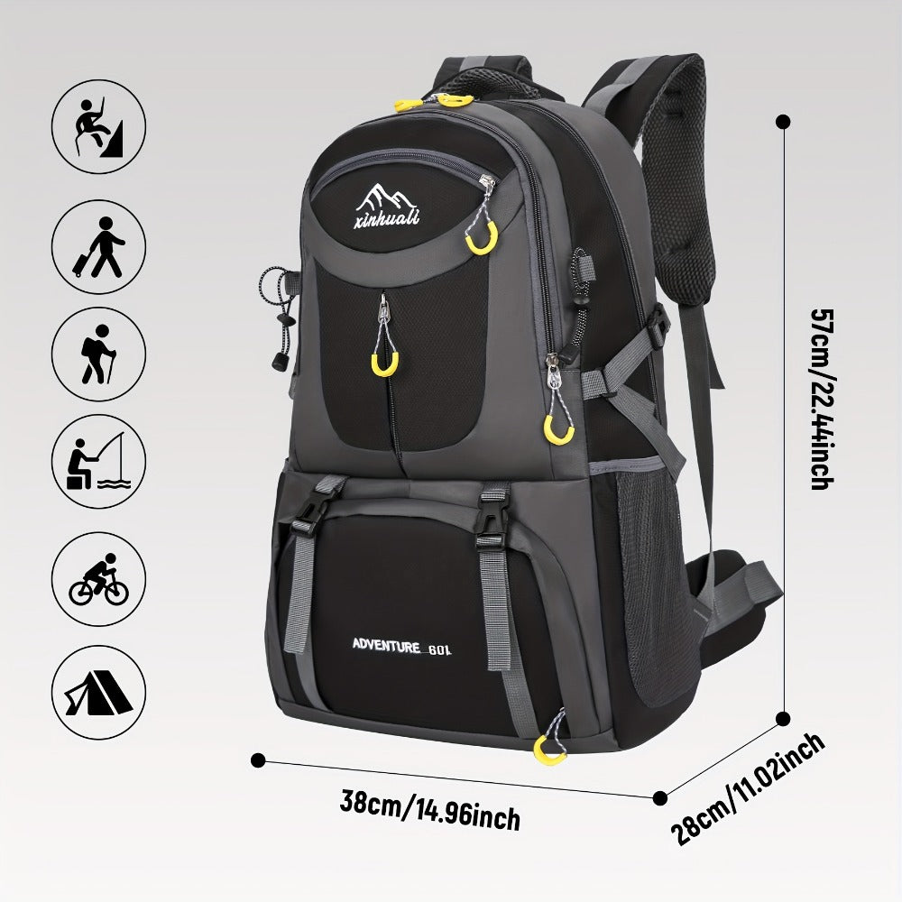 Travel Backpack – 60L, Large Capacity, Waterproof, for Travel & Work | Bag Vero – detail view 23