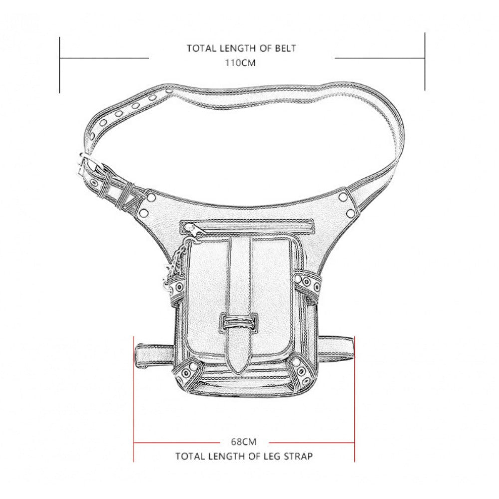 Waist Bag – Steampunk Vintage Waist Outdoor Phone | Bag Vero – detail view 4