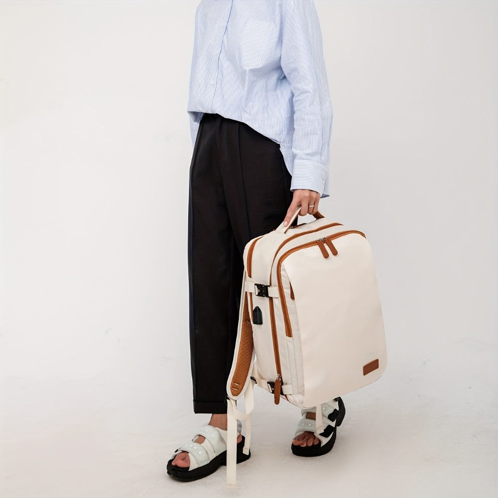 A Versatile And Expandable Outdoor Backpack Suitable for Laptops, Featuring a Wet And Dry Separation Design, Making It an Ideal Choice for Students And Business Travelers. It Can Be Used As Carry-On Luggage And Is Perfect for Casual College Students