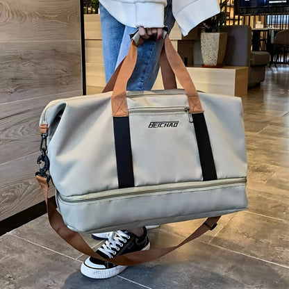 Spacious Tote Bag Designed for Travel And Fitness, Perfect for Both Short And for long Journeys. Versatile As a Casual Shoulder Or Crossbody Bag, It Makes an Excellent Gift for Friends