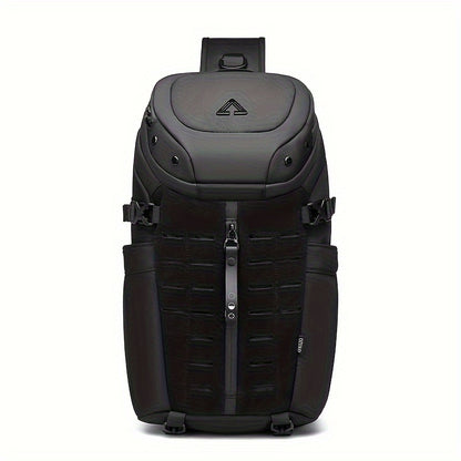 [Stylish Crossbody Bag] Resilver Men's Large Capacity Chest Bag, a Stylish Crossbody Bag Designed for Short Trips, Perfect for Men As a Fashionable Sling Or Shoulder Bag