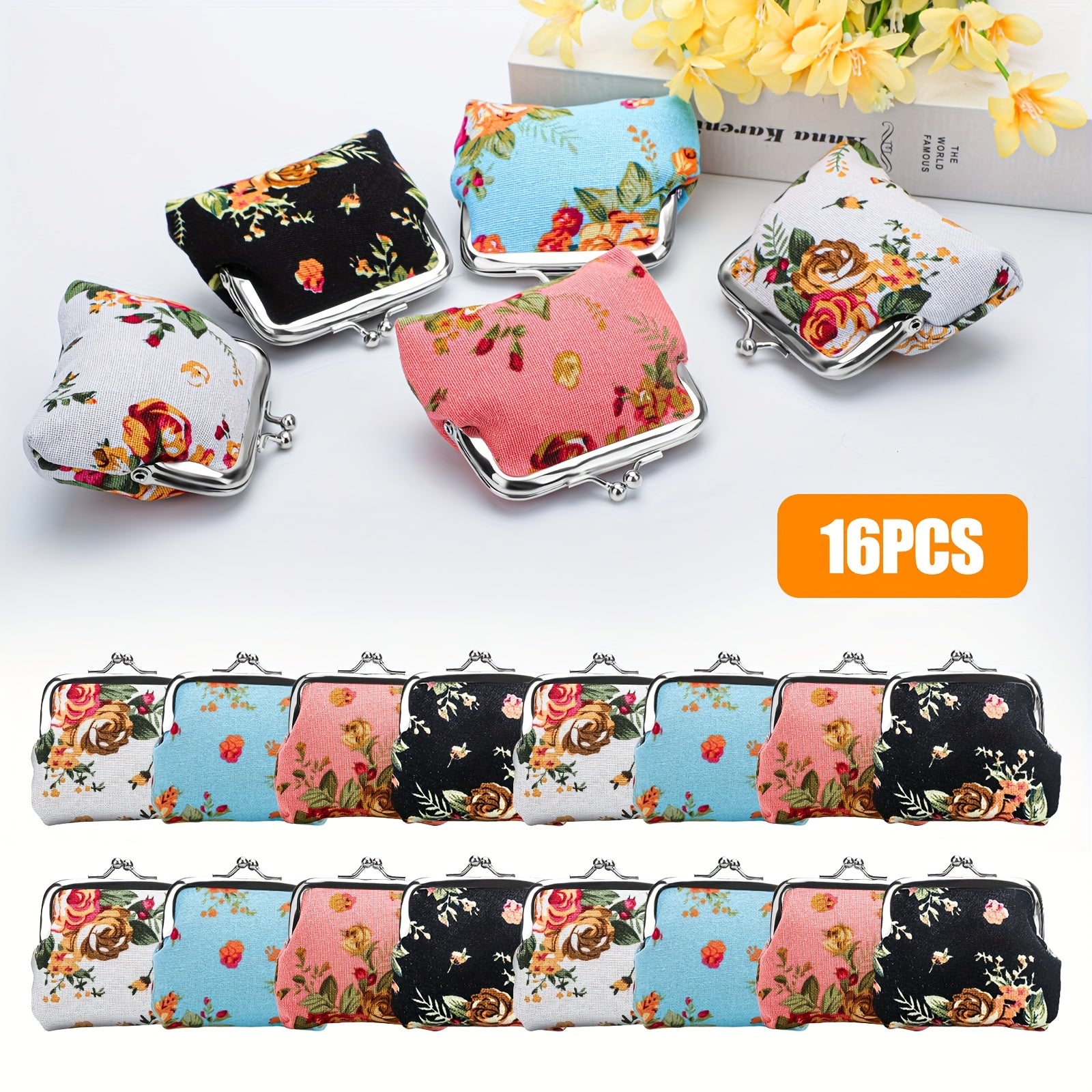 Men's Wallet – Mini, Floral Coin Set Of Metal | Bag Vero – detail view 8