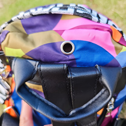 CuteCity Lady New Spring And Summer Multi Color Fashion Casual Women's Bag Oxford Cloth Color Shell Handbag Women's Bag Handbag Crossbody Bag Shoulder Bag Backpack Multifunctional Design Backpack. Gift A Small Bear Pendant.