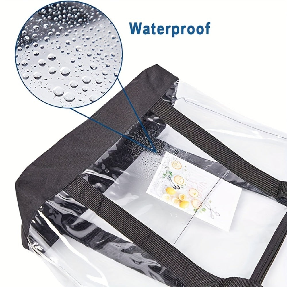 Large Capacity Clear Tote Bag, High Quality PVC Shoulder Bag, Trendy Summer Beach Bag for Travel Sports Swimming