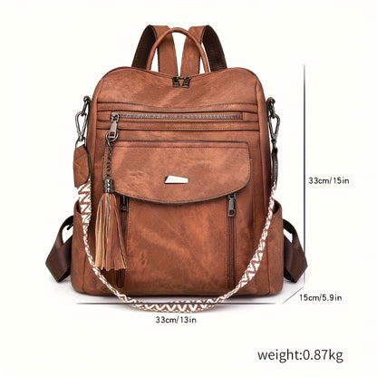 Spring 2025 Wind Style PU Women's Bags, Multifunctional Women's Backpacks.