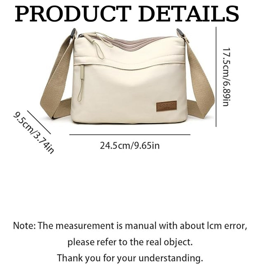 Crossbody Bag for Women – 5-Pocket, Large Capacity, Adjustable Strap, for Work | Bag Vero – detail view 5