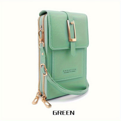 Women'S Fashion Transparent Mobile Phone Bag Coin Wallet - Adjustable Shoulder Straps, Zipper Pocket, Versatile Transparent Mini Wallet Mobile Phone Bag - Daily Use And Perfect Gift